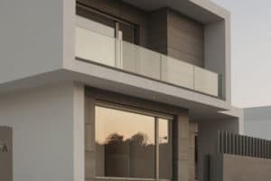 diseños de balcones para casas minimalista