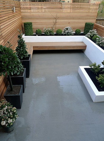 diseños de terrazas pequeñas minimalista