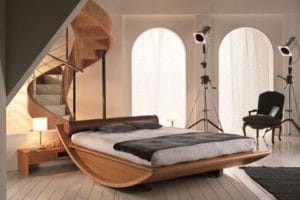 imagenes de camas de madera moderna