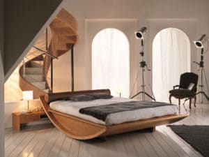 imagenes de camas de madera moderna