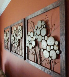 arboles para decorar paredes con marcos