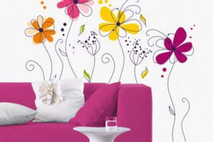 Usa estas paredes decoradas con flores para adornar tu casa