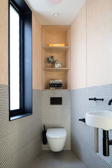 baños pequeños modernos y elegante colores claros