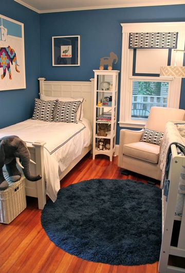 cuartos pintados de azul para niños