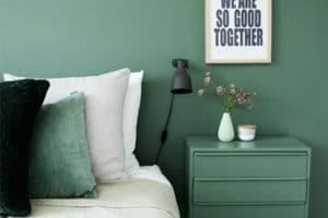 En estas habitaciones color verde tendrás un feliz descanso