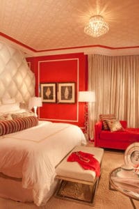 habitaciones pintadas de rojo para mujer