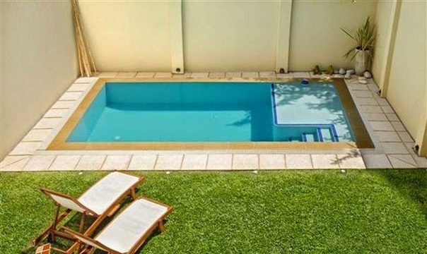 piscinas en patios pequeños sencillos