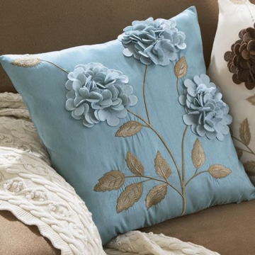 diseños de cojines decorativos con flores