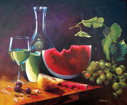 pinturas al oleo de frutas bodegon