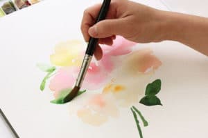 tecnicas para pintar flores con pincel
