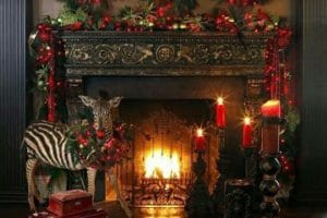 imagenes de chimeneas navideñas originales