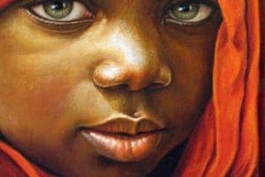 cuadros de mujeres africanas rostro
