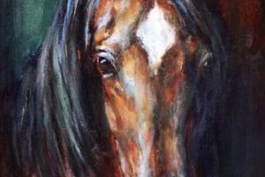 Singulares y simbolicas pinturas de caballos al oleo