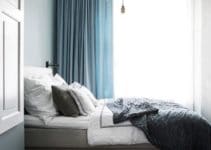 Diseños e ideas de cortinas azules para dormitorio