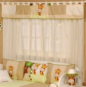 cortinas para cuarto de bebe jirafas