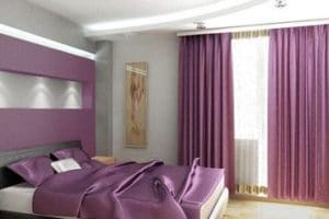 Idea para decorar cuartos de color morado y lila