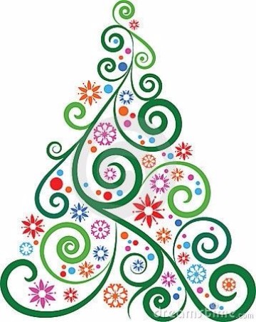 imagenes de pinos navideños para dibujar