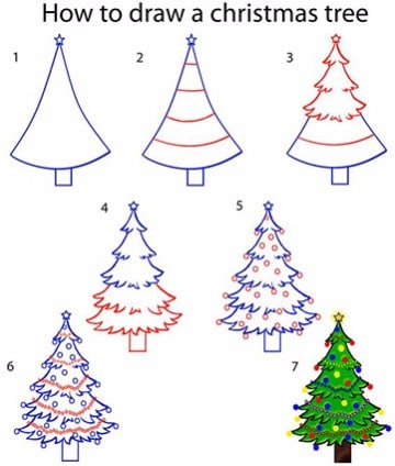 imagenes de pinos navideños paso a paso