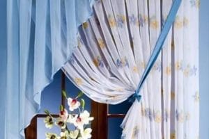 modelos de cortinas para cuartos azul