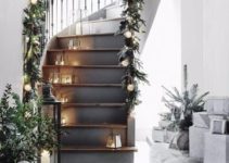 Originales ideas para adornos navideños para escaleras