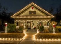 Decoracion original para casas con luces navideñas