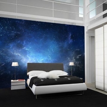 cuartos pintados de galaxia moderno
