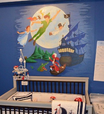 paredes decoradas con dibujos para niños