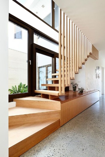 escaleras modernas para casa pequeña
