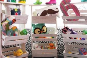 Diseños e ideas de estantes para guardar juguetes