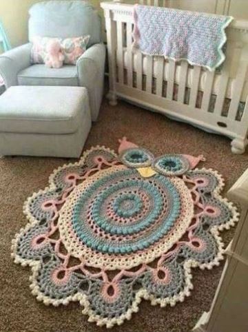 alfombras para cuartos de bebes tejida