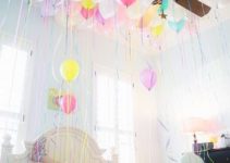 Ambientes divertidos en cuartos arreglados con globos