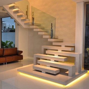 escaleras pequeñas para interiores de concreto