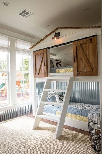 muebles de dormitorio para niños en madera