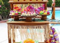Una original y divertida decoracion tropical para fiestas