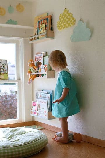 repisas para dormitorios de niños de pared