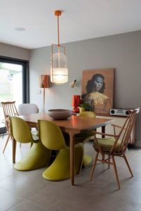 muebles para comedor modernos de acrilico y madera