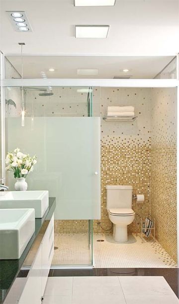 baldosas para baños modernos tipo mosaico