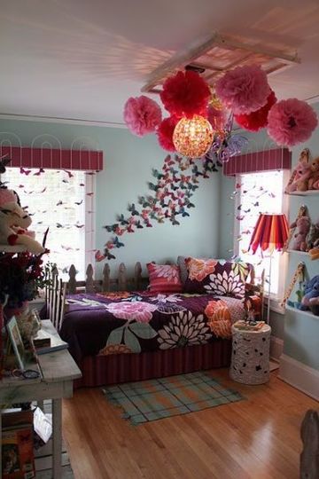 lamparas para cuartos de niñas con pompones