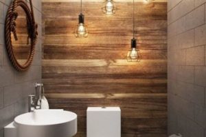 Geniales ideas en decoracion y luces para baños pequeños