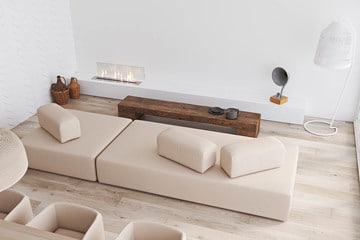 muebles minimalistas para sala pequeña