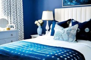 Estilos decorativos con colores azules para cuartos