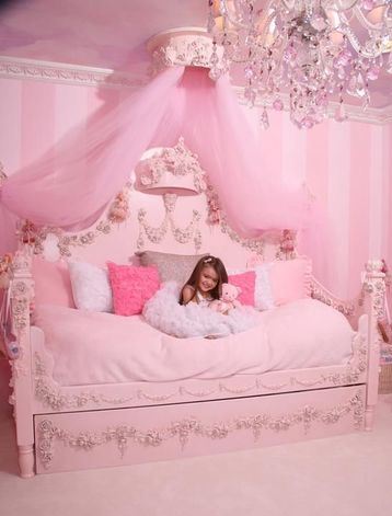 cortinas para habitacion rosa de niña