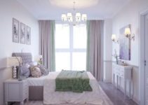 Decoraciones en dormitorios de color lila y blanco