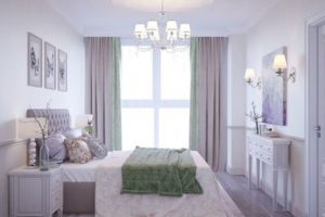 dormitorios de color lila y blanco matrimonial