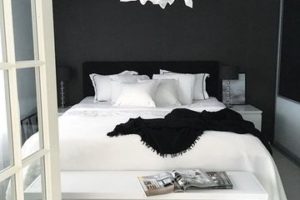 habitaciones blancas y negras minimalistas