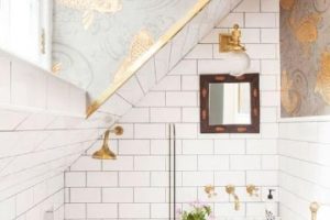 Establecimiento y decoracion de baños en espacios pequeños