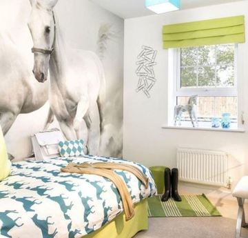 como decorar el cuarto de un niño con caballos