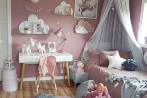Una bonita decoracion de dormitorios para niñas