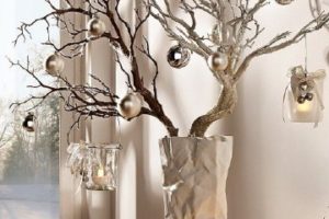Singulares adornos con ramas secas para decorar