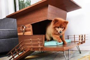 casas para perros de madera modernas